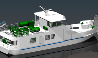 Full design of passenger ferry “Wrangö”